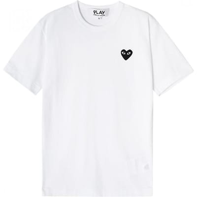 Comme DeS GarconS P1T064 2 Ax T064 051 2 Play Play Zwart Hart Waffen Heren Korte Mouw T-shirt P1T064 2 (S) white