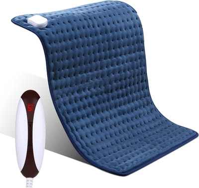 SP® Warmtekussen - 5 Snelle Verwarmingsbescherming - Elektrisch Warmtekussen - Verwarmingskussen - Blauw - 30cm x 23cm x 7cm
