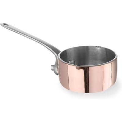 Mini casserole en cuivre avec bec verseur, diamètre 50xH30mm, Hendi 607015