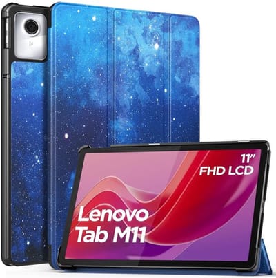 Zeynomax - Lenovo Tab M11 2024 - Beschermcase - Ultra Slim - Blauw Sterrenhemel