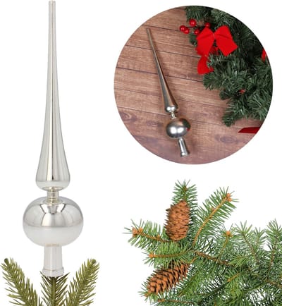 Gouden Kerstboomtopper, Puntige Boomtopper, 30 cm