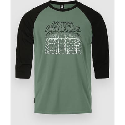 Horsefeathers Rollin Raglan T-shirt (ijsberggroen/zwart) - M