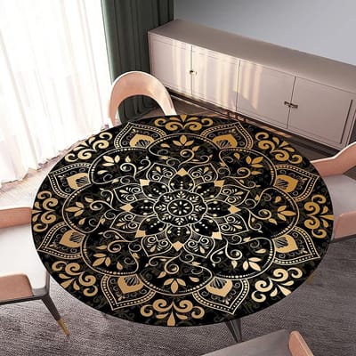 Ronde Tafelhoes - Beschermhoes Tafel - Tafel Beschermen - Waterafstotend Elastisch - 120 cm - Antraciet