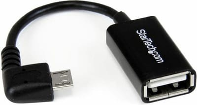 StarTech.com Right Angle Micro USB Aan USB OTG Host AV / multimedia paneel
