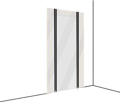 Stofdeur met Ritssluiting voor Bouw en Renovatie - Stofdicht Afscheidingsfolie incl. Tape