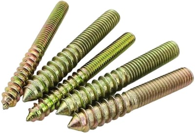 Stokschroeven Dubbele Kop - Dubbelzijdige Schroeven - Meubels Monteren - Zelftappend Ontwerp - M4x30mm - Metaal