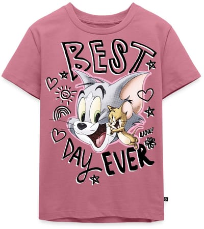 Tom En Jerry Best Day Ever Tekening Premium T Shirt Kinderen