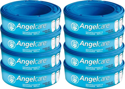 Angelcare luieremmer navullingen - 8 cassettes - Navulcassette - cartouche - poubelle a couche