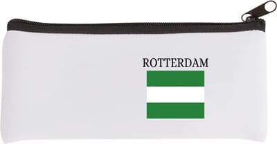Akyol - rotterdam Etui - Rotterdam - toeristen rotterdammers - groen wit groen vlag - cadeautje - kado - erasmusbrug - zuid holland - 20 bij 9 cm