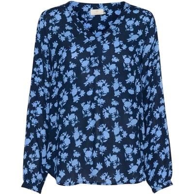 Dames longemouwen blouse met print KAFFE Amber