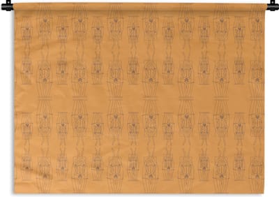 Wandkleed - Wanddoek - Carnaval - Joker - Patronen - 120x90 cm - Wandtapijt