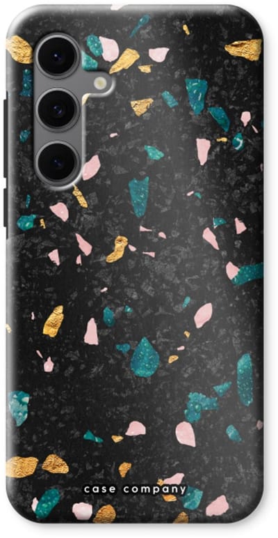 Case Company® - Hoesje geschikt voor Samsung Galaxy S24 FE hoesje - Terrazzo N°10 - Tough Case - Maximale Bescherming alle Kanten en Schermrand