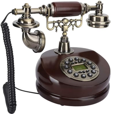 Dailygoods- Retro Telefoon - Antieke Hars Telefoon - Vaste Lijn Telefoon - Vintage Telefoon - Dual Purpose Telefoon - Decoratieve Telefoon