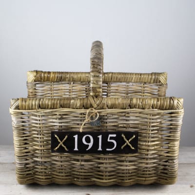 Migo Styling - Haardmand - Houtmand - Rotan - Riet - Lectuurmand - Duurzaam - Opbergmand - 50 x 40 x H42