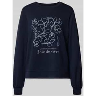 Sweatshirt met Labelprint Model 'BANU'