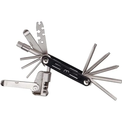BBB Cycling MaxiFold L Fietsgereedschap - Gereedschapset met Bandenlichters - Fiets minitools - 18 verschillende functies - BTL-141L
