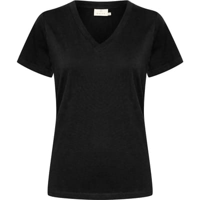 Dames-T-shirt met V-hals KAFFE Marin