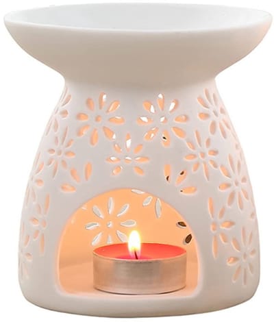 Dailygoods- Oliebrander Keramisch - Aromabrander - Geurlamp - Wax Smelt - Etherische Olie - Ontspannende Geur - Geur Diffuser