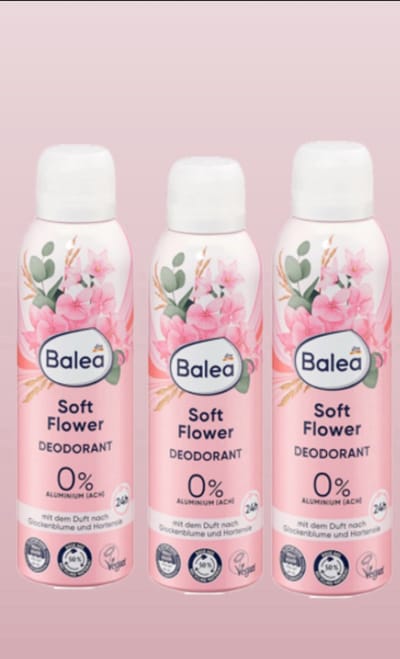 Balea deodorant soft flower 3x 200ml
