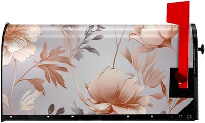 Brievenbusdecoratie - Postbakhoes - Tuin Decoratie - Magnetische Bevestiging - 65x53 cm - Rose Goud