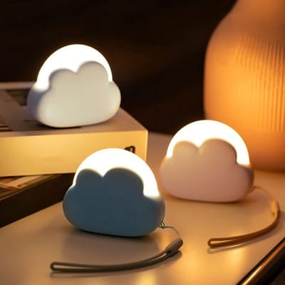 Allecto - Led-nachtlampje - Dimbaar nachtlampje - Wolkvormig design