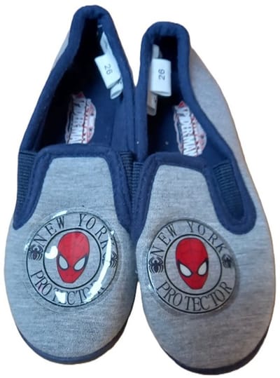Marvel slippers - Spider-man - Spiderman - pantoffels - instappers - sloffen - grijs - maat 25