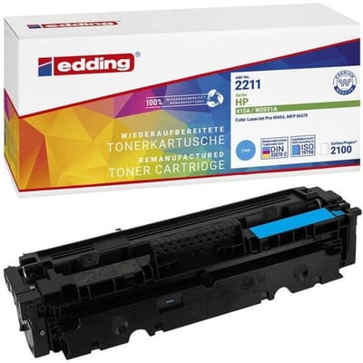 Edding Toner vervangt HP 415A (W2031A) Compatibel Cyaan 2100 bladzijden EDD-2211 18-2211