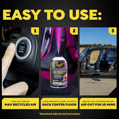 Meguiar’s Ultimate Whole Car Air Refresher – Auto Luchtverfrisser – Verwijdert Ongewenste Geuren – Voor Voertuiginterieurs