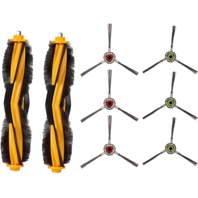 Hoofdborstel Zijborstel Vervangingsset Geschikt voor M87M88 M80 M80 Pro DT85 DT83 DM81 DM85 black