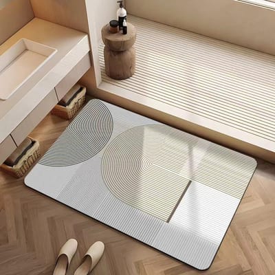 Mode Eenvoudige Badmat Huishoudelijk Toilet Toilet Antislip Absorberend Diatomeeënaarde Tapijt Sneldrogende Mat 30*50