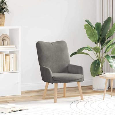 vidaXL - Fauteuil - Lichtgrijs - 63 - x - 67 - x - 94 - cm - Stof