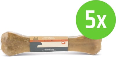 Beeztees Kauwbot - hondensnack - 26 cm - 200-220 gram - 5 Verpakkingen