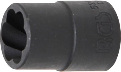 BGS Spiraalprofiel-doopsleutel-inzetstuk / schroefuitdraaier aandrijving binnenkant vierkant 12,5 mm (1/2") SW 15 mm - 5266-15