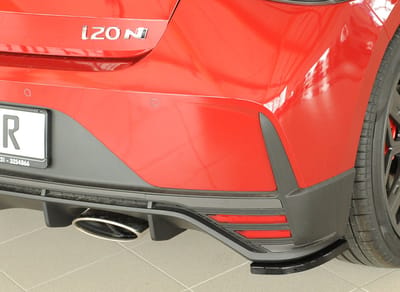 RIEGER - PERFORMANCE REAR DIFFUSER LIP - HYUNDAI I-20 N / N Line - GLOSS BLACK