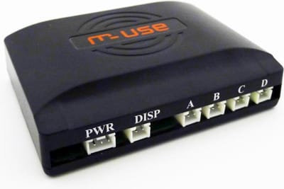 m-use E-Box t.b.v.  4 Sensor LED-display  parkeersensor set