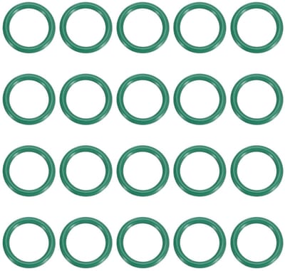 Fluorinated Rubber O-Ring 11mm OD 8mm ID 1.5mm Breedte, 20 Stuks, Geschikt voor Hydraulische Slangen en Taps, Duurzaam en Weerbestendig