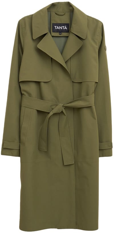 Groene regenjas / trenchcoat Tage van Tantä L