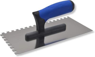 Tegelspaan - Lijmkam mortel - Tegels plaatsen - Ergonomische handgreep - 27 x 13 cm