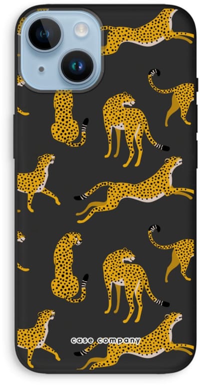 Case Company® - Hoesje geschikt voor iPhone 14 hoesje - Luipaard - Biologisch Afbreekbaar Telefoonhoesje - Bescherming alle Kanten en Schermrand