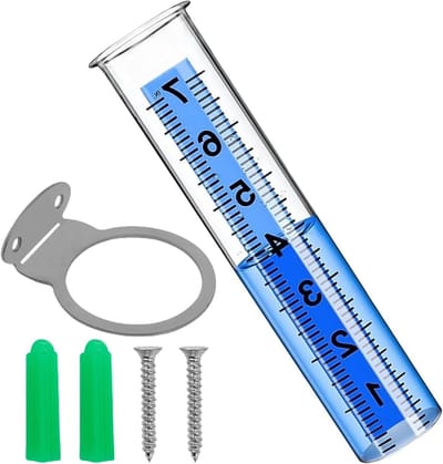 Regenmeter voor buiten, gereedschap voor het meten van regen, waterdicht, nauwkeurig voor buiten, tuin, binnenplaats, terras, boerderij, omheining