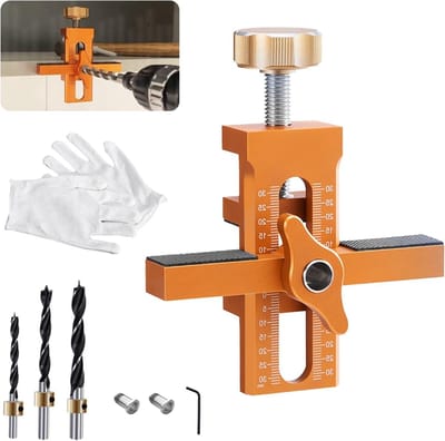 Kastdeur Installatie Positioner - Kastdeur Jig - Nauwkeurig Deuren Plaatsen - Verstelbaar Aluminium Ontwerp - 0-55 mm Verstelbaar - Zilver