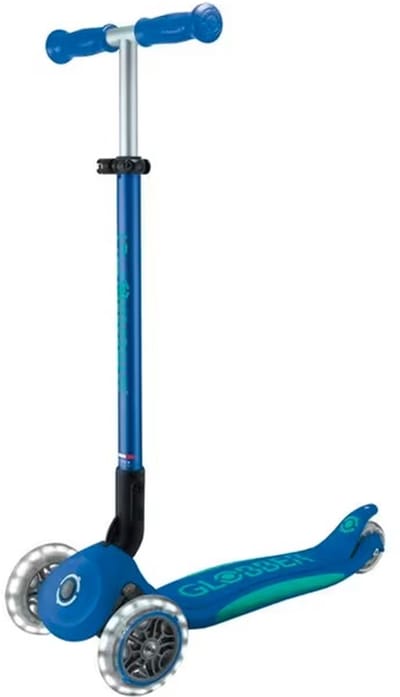 Globber Primo Foldable Plus Lights Kinderen Klassieke step Blauw, Marineblauw