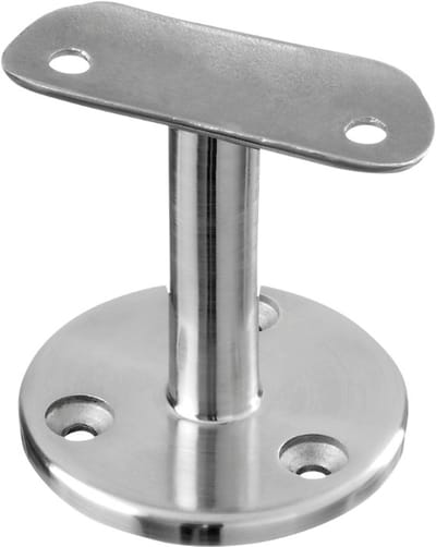leuningdrager Trapleuninghouder Rond Ø 38–45 mm – RVS Geborsteld – Wandmontage