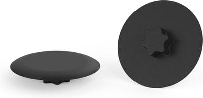10 stuks - T10 / TX10 - Afdekdopjes voor Torx schroeven - Ronde Kunststof Afdekkapjes - Zwart RAL 9005