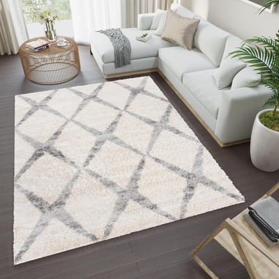 Tapiso Versay Vloerkleed Hoogpolig Woonkamer Shaggy Tapijten Maat- 120x170