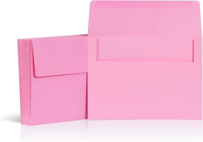 5 x 7 Inch Uitnodigingsenveloppen Roze (40 Stuks) - A7 Enveloppen voor Kaarten