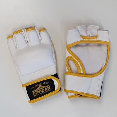 Ichiban MMA Handschoenen V1 Wit (Beschikbaar in verschillende maten)