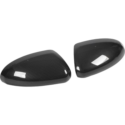 2 STUKS Achteruitkijkspiegelkap Koolstofvezelstijl Glanzend Oppervlak Vleugelspiegelkap Vervanging Voor Subaru black