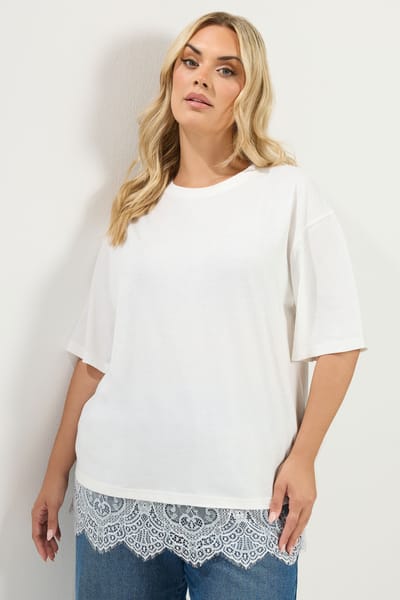 Yours Ivoorwit Kant Tshirt Size 42