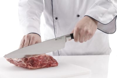 HENDI Koksmes – Profi Line – Vlijmscherp en duurzaam – 335 mm – Zwart